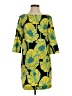 Zara Basic Print Green Casual Dress Size S - photo 1