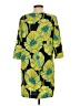 Zara Basic Print Green Casual Dress Size S - photo 2