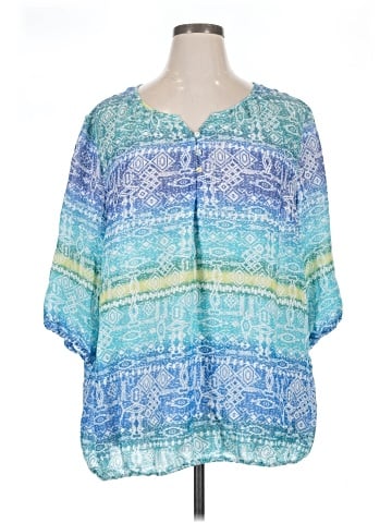 Catherines 3/4 Sleeve Blouse (view 1)