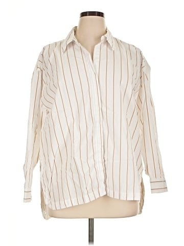 Banana Republic Factory Store 3/4 Sleeve Button-Down Shirt (view 1)