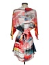 Abi Ferrin Graphic Multi Color Orange Casual Dress Size S - photo 2