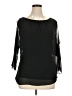 Bailey 44 Solid Black 3/4 Sleeve Blouse Size XL - photo 1