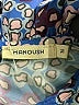 Manoush 100% Polyester Paisley Blue Long Sleeve Blouse Size 6 - photo 7