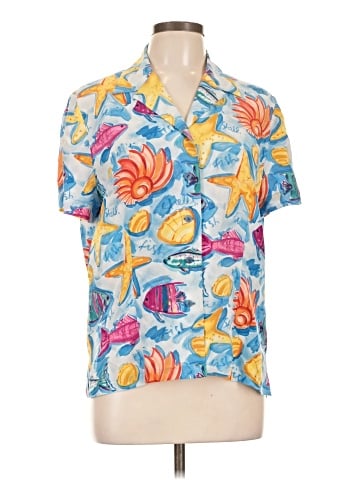 Carlisle Short Sleeve Silk Top (view 1)