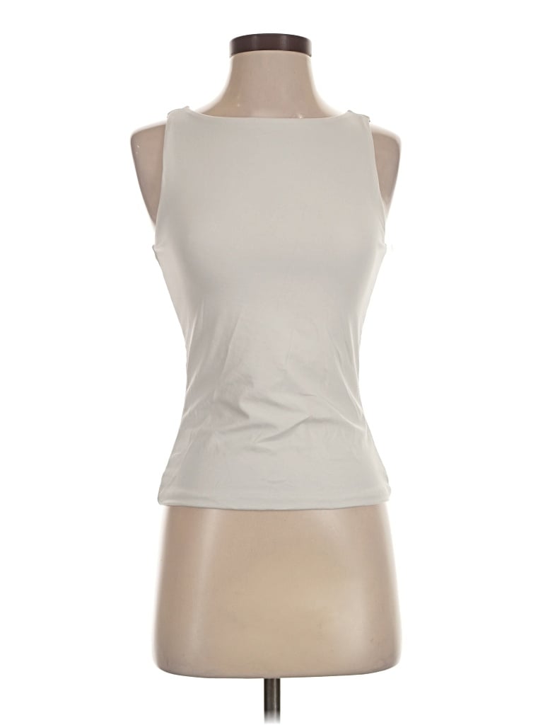 Pre-owned Spanx Sleeveless T-shirt In Ivory