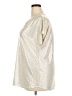 INC International Concepts Metallic Silver Short Sleeve Blouse Size 2X - photo 5