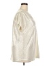 INC International Concepts Metallic Silver Short Sleeve Blouse Size 2X - photo 4