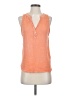 Michael Stars 100% Cotton Orange Sleeveless Blouse Size Sm (0) - photo 1
