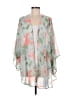 Christopher & Banks 100% Polyester Gray Kimono One size - photo 1