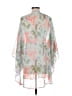Christopher & Banks 100% Polyester Gray Kimono One size - photo 2