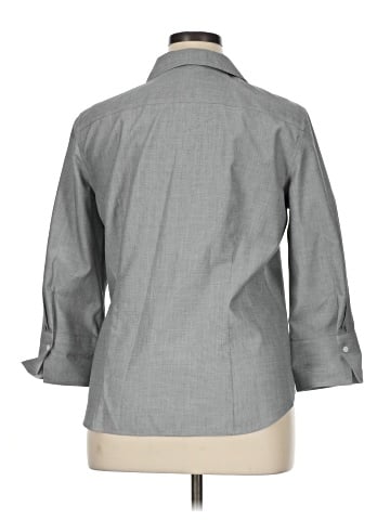 Talbots 3/4 Sleeve Button-Down Shirt (view 2)