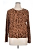 Unbranded Animal Print Brown Cardigan Size XL - photo 1