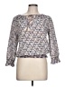 Tory Burch 100% Cotton Blue Long Sleeve Blouse Size 10 - photo 1