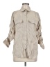 Max Studio Tan 3/4 Sleeve Button-Down Shirt Size M - photo 1
