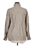 Express Stripes Tan Long Sleeve Button-Down Shirt Size XL - photo 2