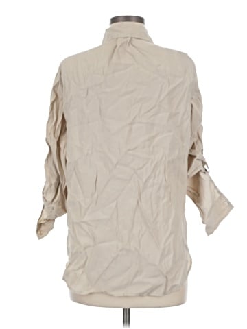 Max Studio 3/4 Sleeve Button-Down Shirt (view 2)