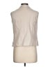 Gemilli Ivory Sleeveless Button-Down Shirt Size L - photo 2