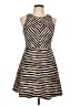 Xhilaration Stripes Tan Cocktail Dress Size L - photo 1