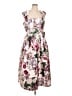 Kay Unger 100% Polyester Floral Pink Cocktail Dress Size 12 - photo 1