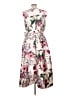 Kay Unger 100% Polyester Floral Pink Cocktail Dress Size 12 - photo 2