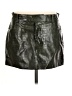MNG Black Faux Leather Skirt Size 6 - photo 1