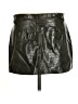 MNG Black Faux Leather Skirt Size 6 - photo 2