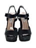 Steve Madden 100% Leather Solid Black Heels Size 6 - photo 2