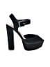 Steve Madden 100% Leather Solid Black Heels Size 6 - photo 1