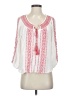 Aqua 100% Rayon Pink 3/4 Sleeve Blouse Size S - photo 1