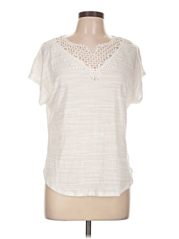 Cable & Gauge Short Sleeve Blouse (view 1)