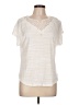 Cable & Gauge Ivory Short Sleeve Blouse Size L - photo 1