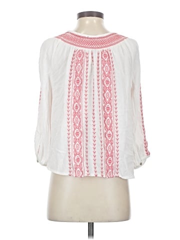 Aqua 3/4 Sleeve Blouse (view 2)
