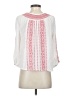 Aqua 100% Rayon Pink 3/4 Sleeve Blouse Size S - photo 2