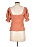Nine West 100% Polyester Orange Short Sleeve Blouse Size L - photo 2