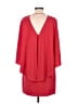 Halston Heritage Solid Red Cocktail Dress Size 6 - photo 2