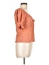 Nine West 100% Polyester Orange Short Sleeve Blouse Size L - photo 4