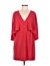 Halston Heritage Solid Red Cocktail Dress Size 6 - photo 1