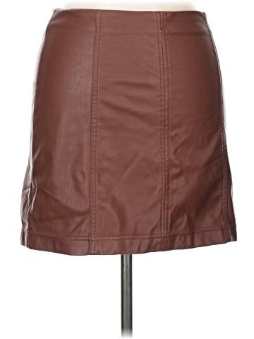Tinseltown Faux Leather Skirt (view 1)