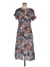 MNG 100% Viscose Print Blue Casual Dress Size 8 - photo 1