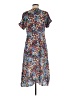 MNG 100% Viscose Print Blue Casual Dress Size 8 - photo 2