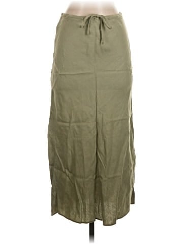 Madewell Linen-Blend Drawstring Midi Slip Skirt (view 1)