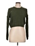 Pink Rose Green Pullover Sweater Size L - photo 1