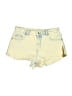 Zara Yellow Denim Shorts Size 8 - photo 1