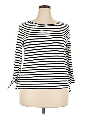 J.Crew Factory Store 3/4 Sleeve T-Shirt (view 1)