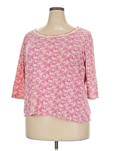 Liz Claiborne 3/4 Sleeve T-Shirt (view 1)