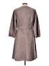 Ann Taylor Solid Gray Casual Dress Size 12 - photo 2