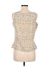 Merona 100% Polyester Ivory Sleeveless Top Size M - photo 2