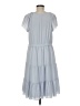 Ann Taylor 100% Polyester Solid Gray Casual Dress Size 8 - photo 2