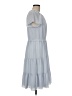 Ann Taylor 100% Polyester Solid Gray Casual Dress Size 8 - photo 4