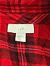 J.Jill 100% Rayon Plaid Red Long Sleeve Button-Down Shirt Size L - photo 7